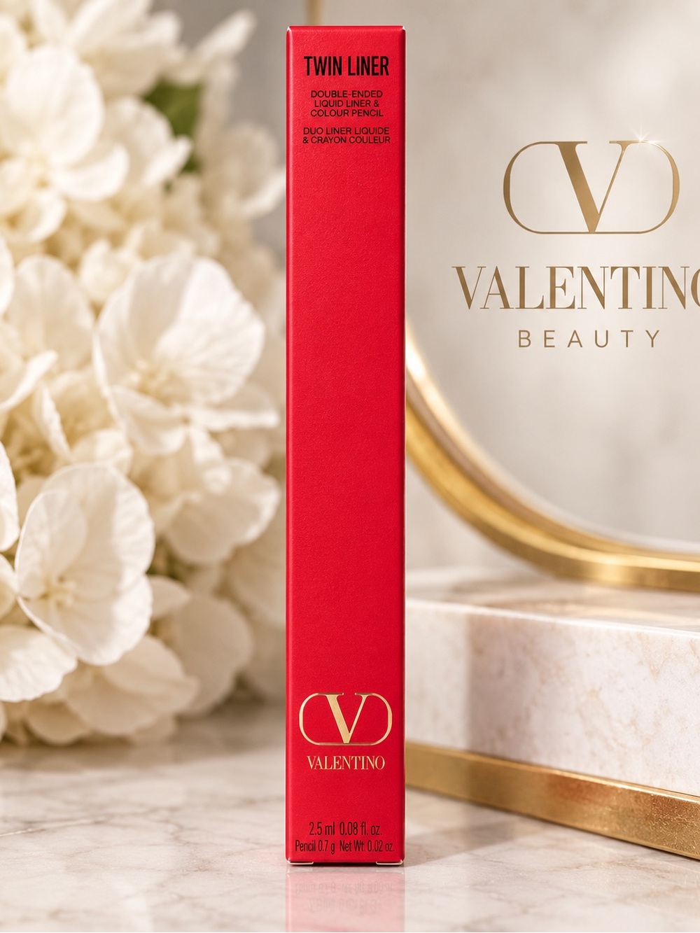 Valentino Twin Liner Double-Ended Liquid Liner - Red